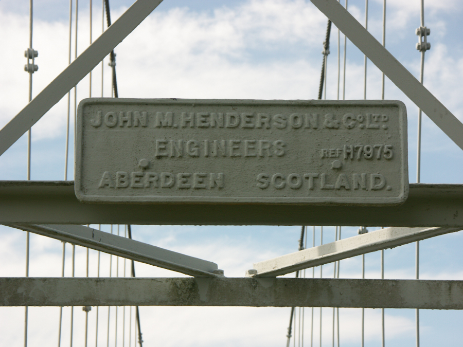 Foot Bridge over River Oykel, Brae Doune